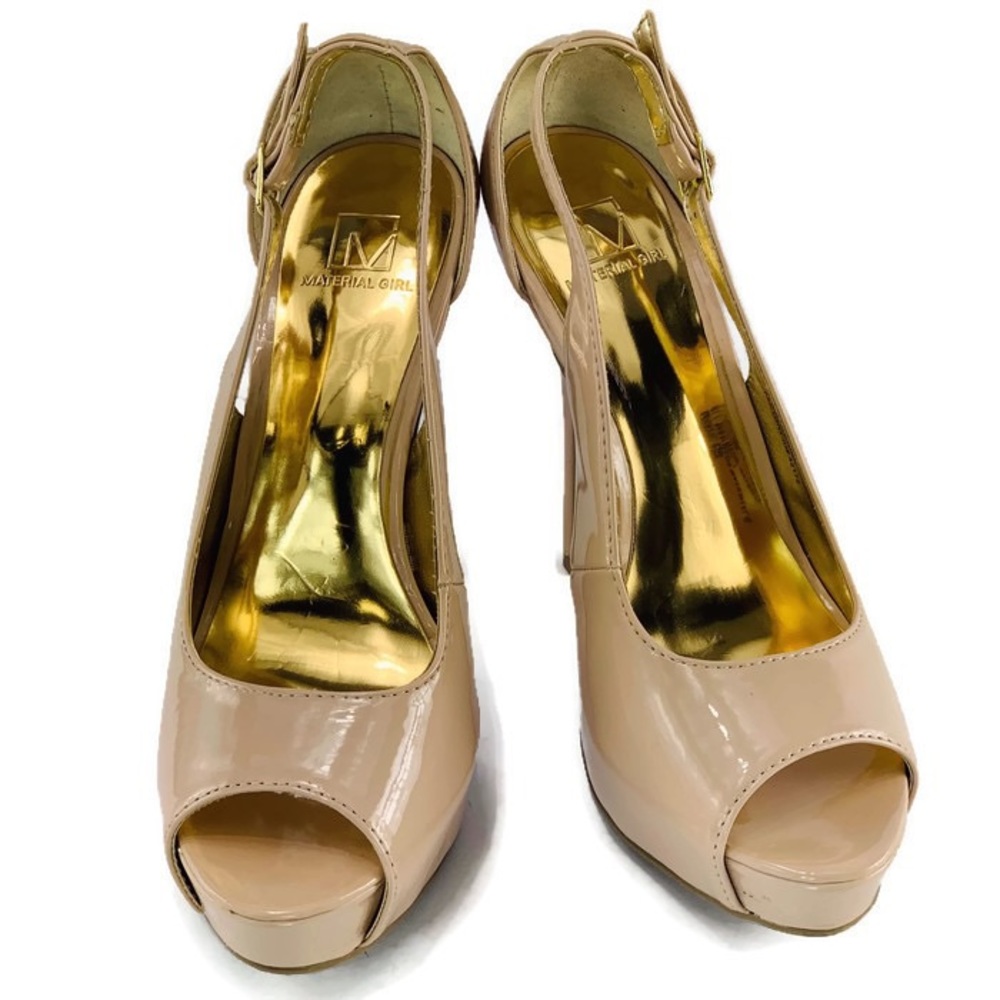 Material Girl Peep toe High Heels Pumps Size 8.5M